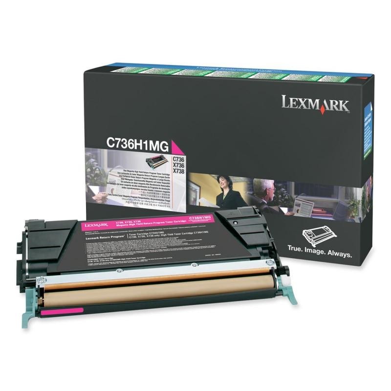 Toner lexmark c736h1mg magenta 10 k c736dn  c736dtn  c736n x736de  x738de  x738dte