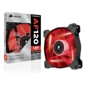 Ventiator carcasa corsair af120 led red quiet edition high airflow 120x25mm 3pin twin pack