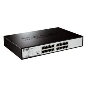 D-link switch dgs-1016d 16 porturi gigabit capacity 32gbps desktop/rackmount fara managementmetal negru