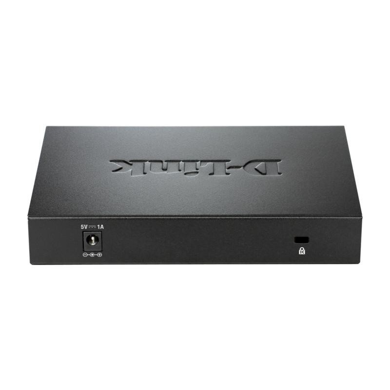 D-link switch dgs-108 8 porturi gigabit capacity 16gbps desktop faramanagement metal negru