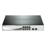 D-link switch dgs-1210-08p 8 porturi gigabit poe 802.3af poe budget45w 2 porturi combo 1000baset/sfp capacity