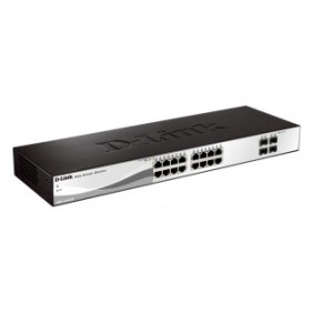 Switch d-link dgs-1210-20 16 porturi gigabit 4 porturi sfp capacity 40gbps 16k mac 19 rackmount