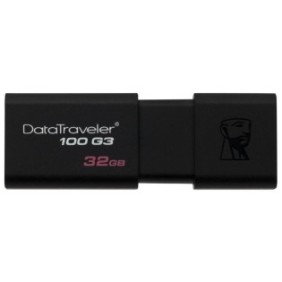 Usb flash drive kingston 32 gb datatraveler d100g3 usb 3.0 black