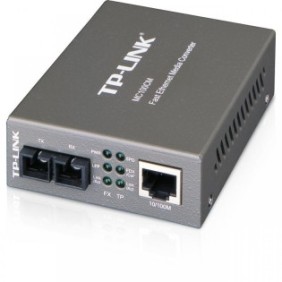Switch media convertor tp-link 2 porturi (1x100mbps sc 1x10/100 mbps (rj-45))  10/100base-tx to 100base-fx (sc)