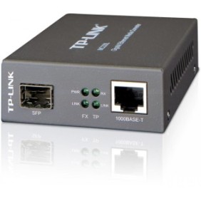 Switch media convertor tp-link 2 porturi (1xsfp gigabit 1x10/100/1000 mbps (rj-45)) 1000base-t to 1000base-sx/lx/lh sfp