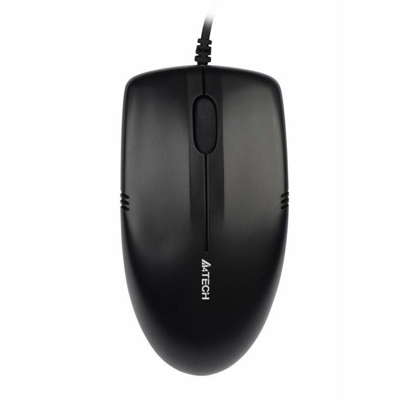 Mouse a4tech cu fir optic v-track op-530nu 1000dpi negru metal feet usb