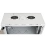 Rack de perete triton sectiune simpla 18u 600mm adancime usa sticla panouri laterale fixe sectiuni