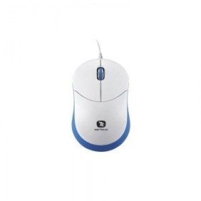 Mouse serioux cu fir optic rainbow 680 1000dpi albastru ambidextru blister mini usb