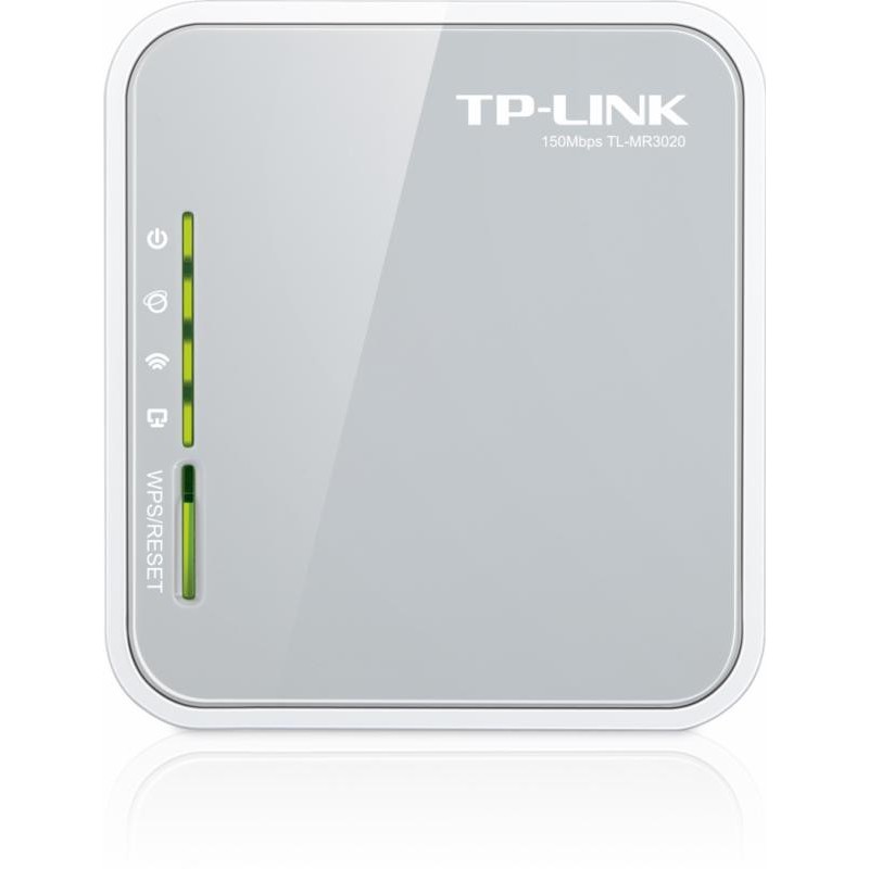 Router wireless 4g portabil tp-link tl-mr3020 1xlan 10/100 antena interna n150 3g/4g sharing 1xusb2.0 portabil