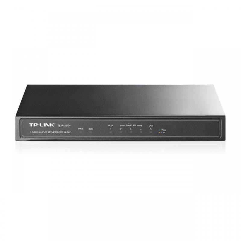 Router tp-link tl-r470t+ 1xwan 10/100 1xlan 10/100 3xwan/lan configurabile small office and net café load