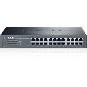 Switch tp-link tl-sg1024de 24 porturi gigabit 1u 19 rackmount easy smart 48gbps capacity tag-based vlan