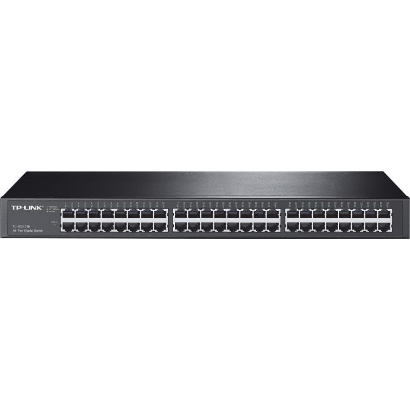 Switch tp-link tl-sg1048 48 porturi gigabit 96gbps capacity 1u 19 rackmount flow control