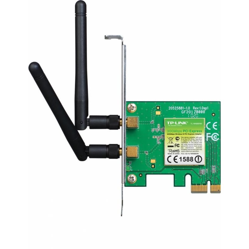 Adaptor wireless tp-link n300 pci-e 2 antene detasabile