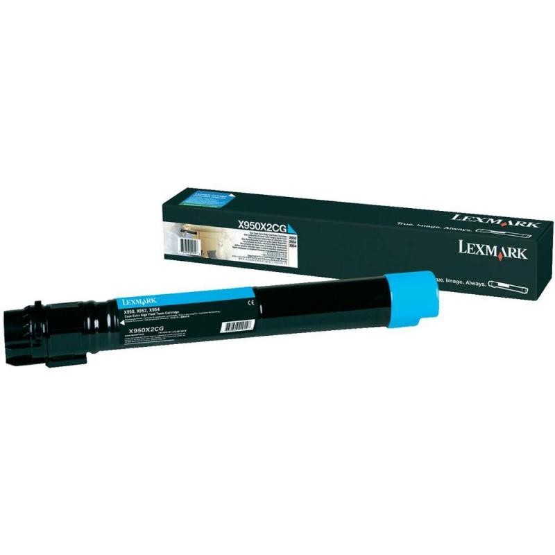 Toner lexmark x950x2cg cyan 22 k x950de  x950de statoil x950dhe  x952de  x952dhe  x952dte  x954de  x954dhe