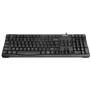 Tastatura cu fir a4tech kr-750 interfata usb 105 taste tip rotunjit lungime cablu 1.5m us