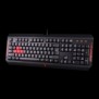 Tastatura a4tech bloody gaming cu fir 1.8m 106 taste format standard  usb negru