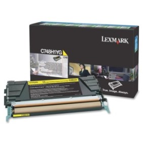 Toner lexmark c748h1yg yellow 10 k c748de  c748dte  c748e