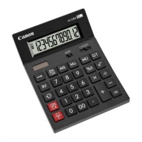 Calculator birou canon as2200 12 digiti display lcd alimentare solara si baterie.
