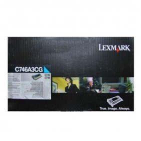 Toner lexmark c746a3cg cyan 7 k c746dn  c746dtn  c746n c748de  c748dte  c748e