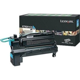 Toner lexmark x792x1cg cyan 20 k x792de  x792de gov s36 hv x792dte  x792dte statoil  x792dtfe