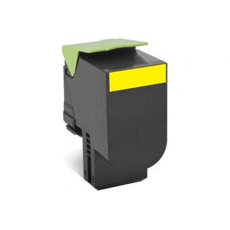 Toner lexmark 80c2hye yellow 3 k cx410de  cx410de with 3 yearonsite service  cx410dte  cx410e  cx510de