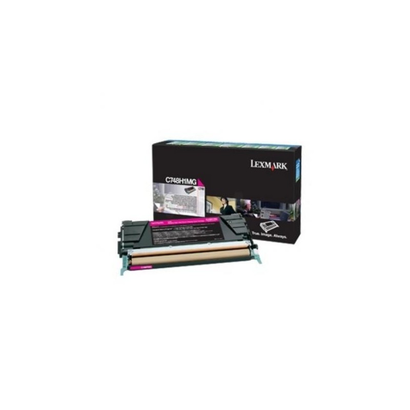 Toner lexmark c748h3mg magenta 10 k c748de  c748dte  c748e