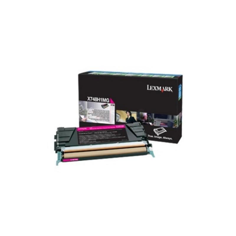 Toner lexmark x748h3mg magenta 10 k x748de  x748de statoil x748de with total 5 years warranty