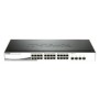 D-link switch dgs-1210-28p 24 porturi gigabit poe base-t 4 porturi sfp1000mbps capacity 56gbps 19 rackmount