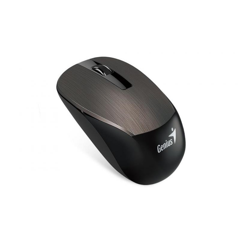 Mouse genius wireless optic nx-7015 800/1200/1600dpi chocolate metallic 2.4ghz usb