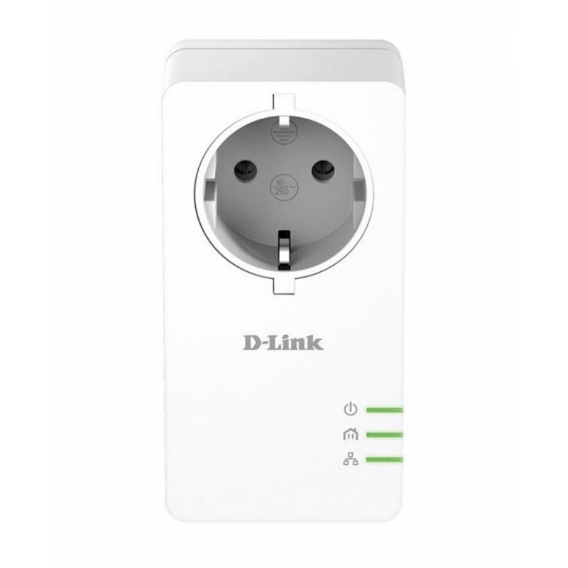 Powerline d-link kit adaptor powerline 1000mbs homeplug av2 passthrough qos port gigabit