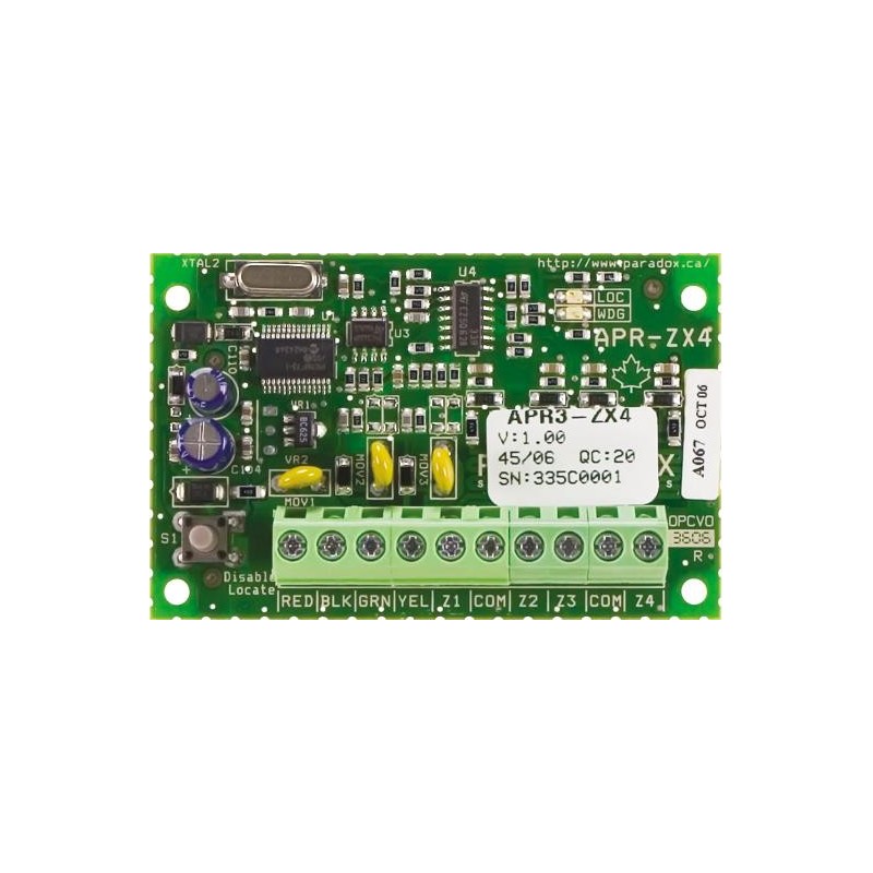 Modul de extensie paradox 4 zone adresabile timp de reactie1sec-255min monitorizarea temperaturii