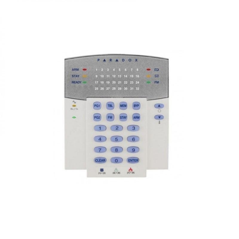 Tastatura led 32 zone radio compatibila cu: mg6160 şi mg6130 emiţător-receptor încorporat afişaj cu led-uri