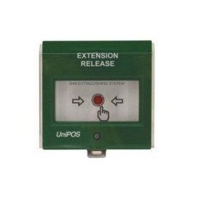 Extension release button fd3050gbutton for activation of the automatic extinguishing starting usingadditional source of extingui