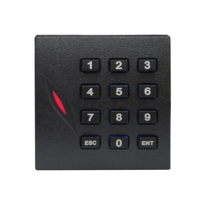 Cititor de proximitate rfid (em 125khz) cu tastatura pentru centrale de control acces alimentare: 12vcc