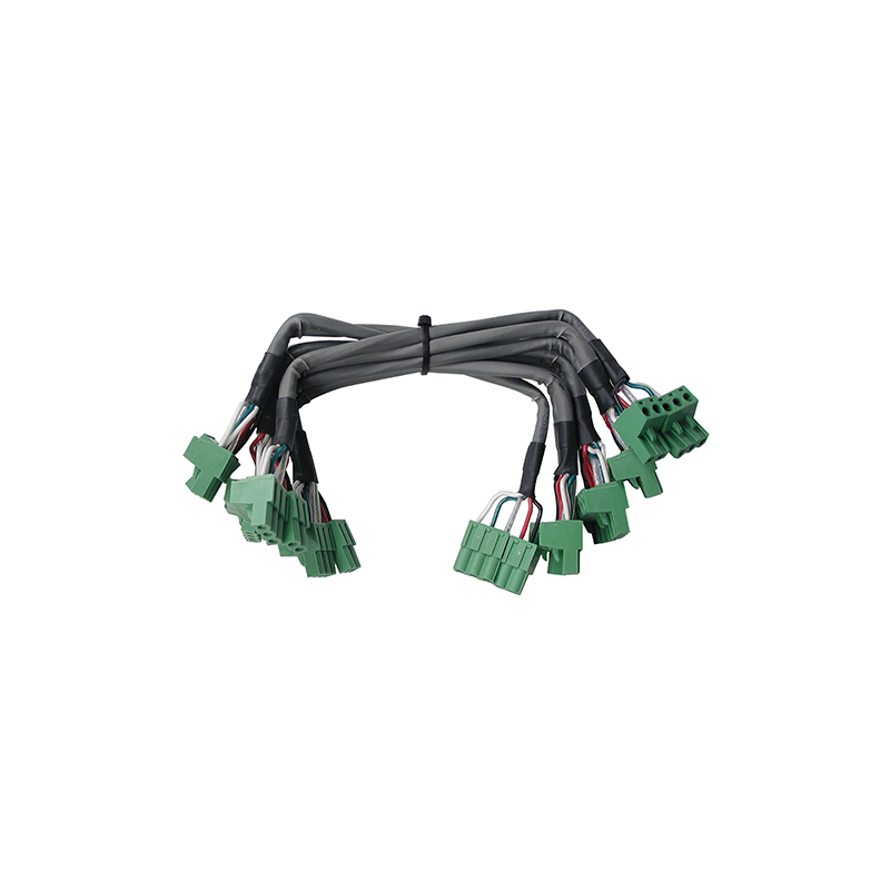 Honeywell daisy chain cable provides an rs-485 communication and power bus between the nine modules