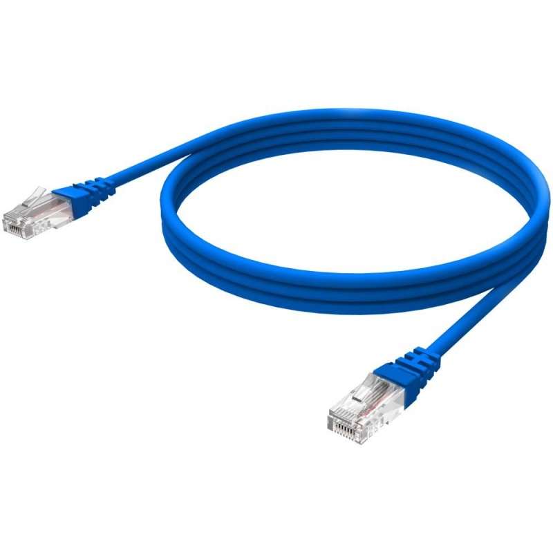 Patch cord l005net lungime cablu 0.5m video conductor: 0.5mm ccajacket: 5.5mm culoare albastra conector-rj45 wiring-568b