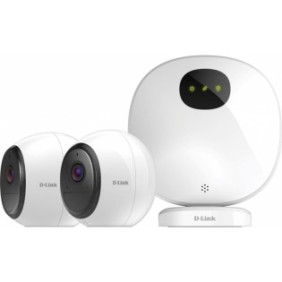 D-link pro wire-free camera kit dcs-2802kt indoor security camera hub + 2 wire-free wi-fi battery