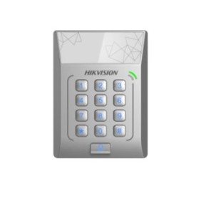 Cititor standalone cu tastatura si card de proximitate hikvision ds- k1t801e suporta cartele em 125khz