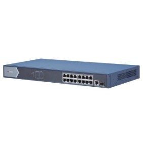 Switch 16 porturi poe gigabit hikvision ds-3e0518p-e l2 unmanaged 16 × gigabit poe ports 1