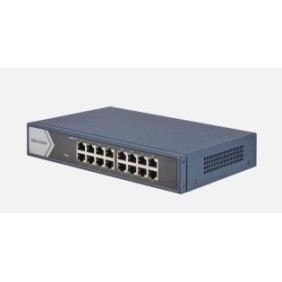 Switch 16 porturi gigabit hikvision ds-3e0516-e(b) fara management 16 x 1000m ethernet port layer 2