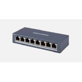 Switch 8 porturi gigabit hikvision ds-3e0508-e(b) fara management 8 x 1000m ethernet port rj45 port