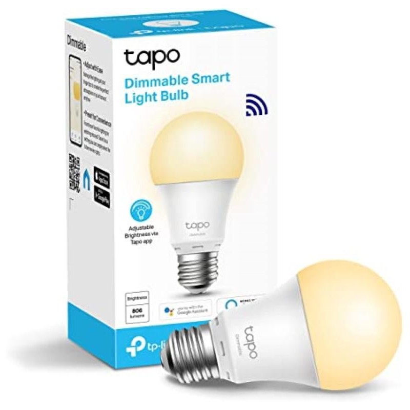 Tp-link tapo l510e smart bulb white yellow wi-fi dimmable e27 wi-fi protocol ieee 802.11b/g/n wi-fi