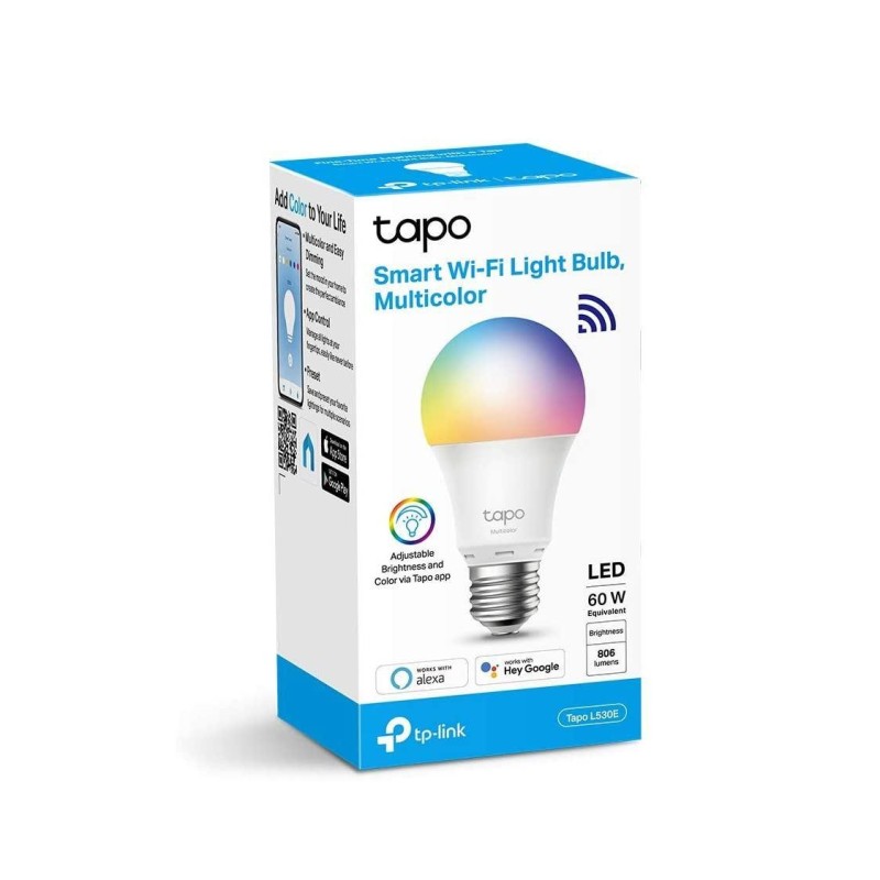 Tp-link tapo l530e smart bulb multicolor wi-fi e27 wi-fi protocol ieee 802.11b/g/n wi-fi frequency: 2.4