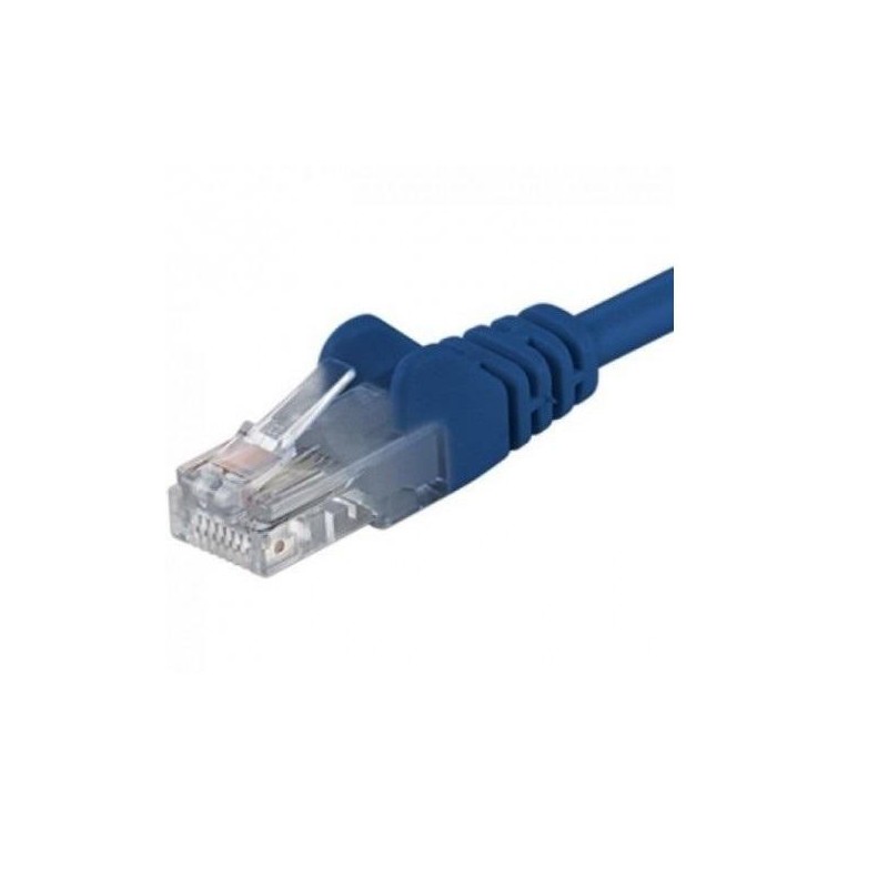 Patchcord utp rj45-rj45 cat.5e 0.25m albastru utp-5e-0.25-bl pachcord din cupru