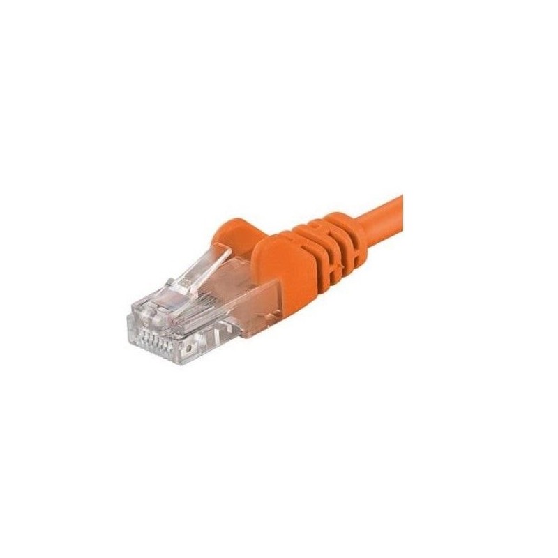 Patchcord utp rj45-rj45 cat.5e 0.25m portocaliu utp-5e-0.25-o pachcord din cupru