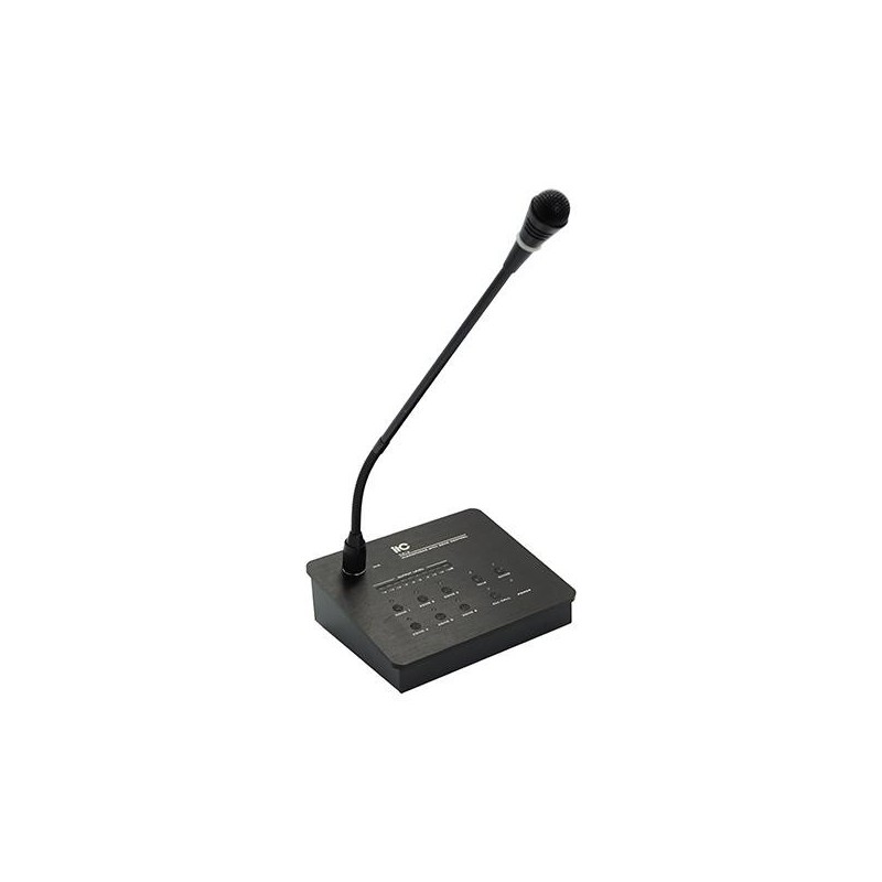 Microfon audio pentru 6 zone itc t-216 pentru sisteme de public address (pa) output 1v/600Ω