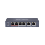 Switch hikvision ds-3e0106p-e-m switching capacity 1.6 gbps 4 x 10/100mbps poe ports and and 2