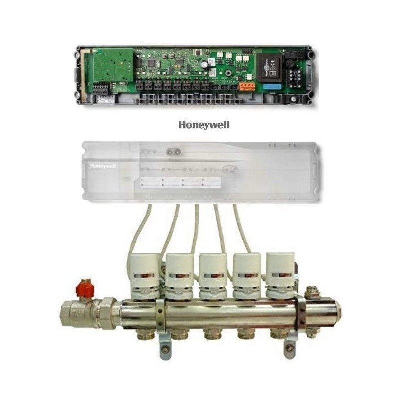 Controller wireless cu 5 zone si 15 circuite honeywell hcc80 pentru incalzirea in pardoseala 5