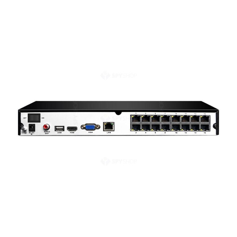 Nvr reolink rln16-410-4t 16 canale 12 mp poe functii speciale + hdd 4tb inclus