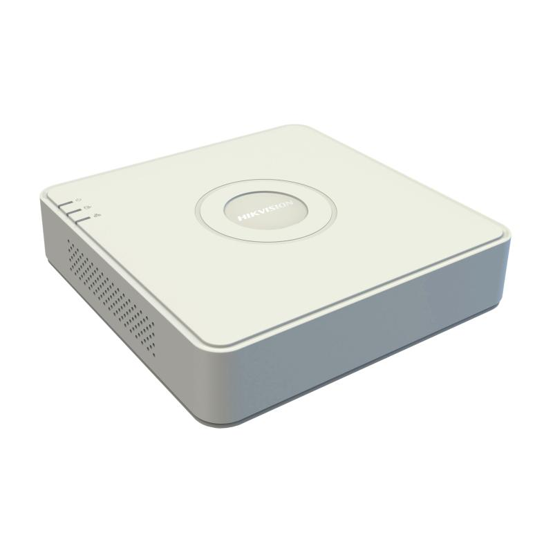 Nvr hikvision 4 canale ds-7104ni-q1/4p(d) 2-ch@4 mp or 4-ch@1080p iesiri: hdmi vga 1 sata max